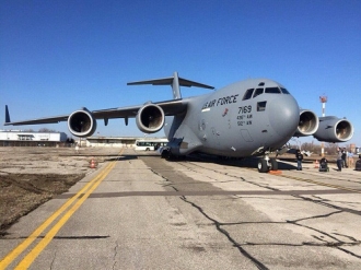 Pe aeroportul din Chișinău a aterizat un avion militar al SUA